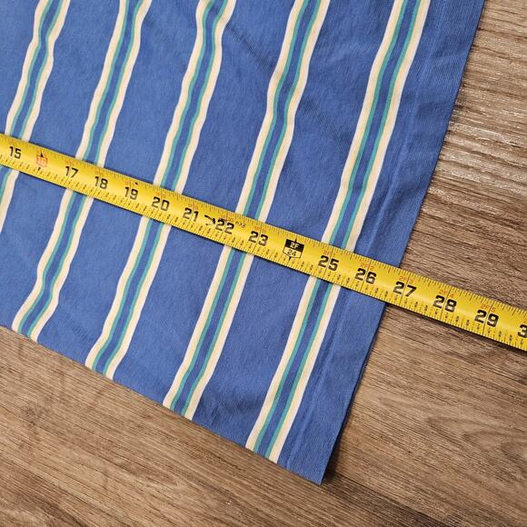 Vtg RHM Classics Striped Polo Men M Blue Green Single Stitch Preppy 70s 80s Golf - Picture 11 of 11